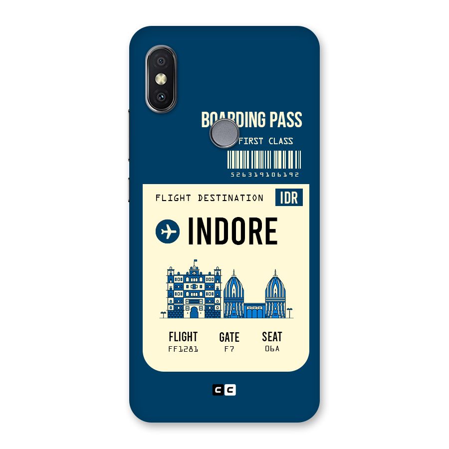 Indore Boarding Pass Back Case for Redmi Y2