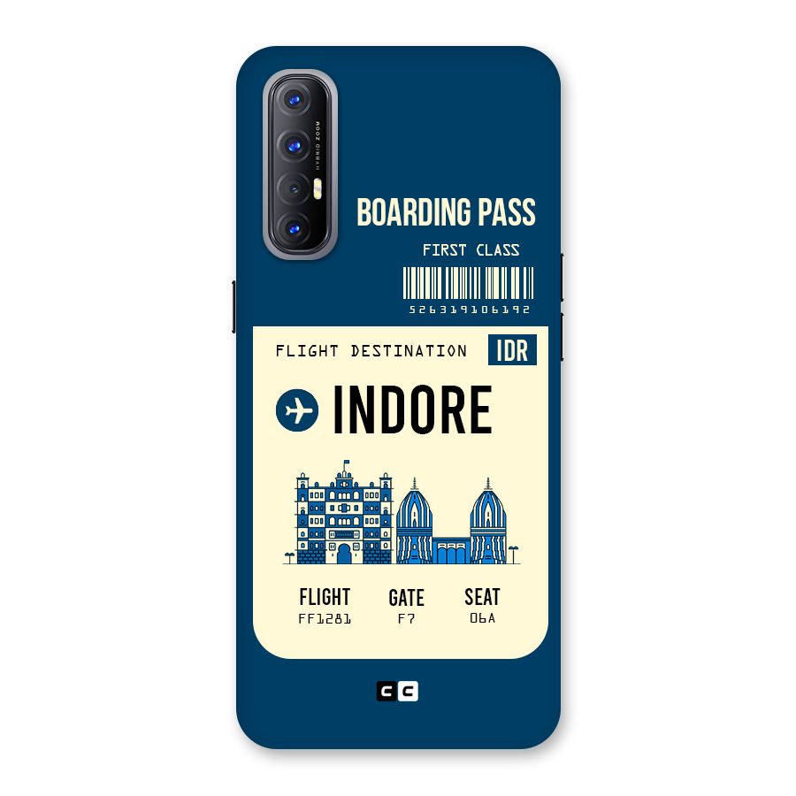 Indore Boarding Pass Back Case for Reno3 Pro