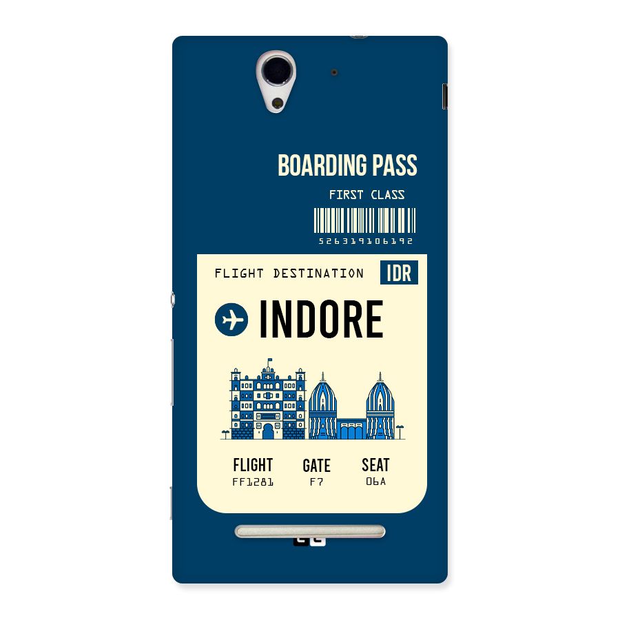 Indore Boarding Pass Back Case for Sony Xperia C3