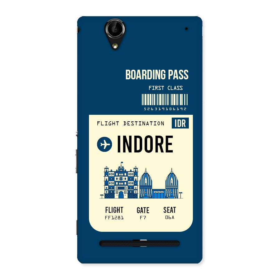 Indore Boarding Pass Back Case for Sony Xperia T2