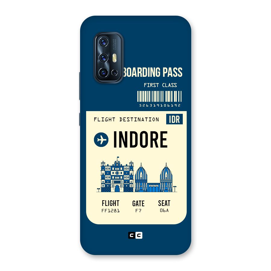 Indore Boarding Pass Back Case for Vivo V17
