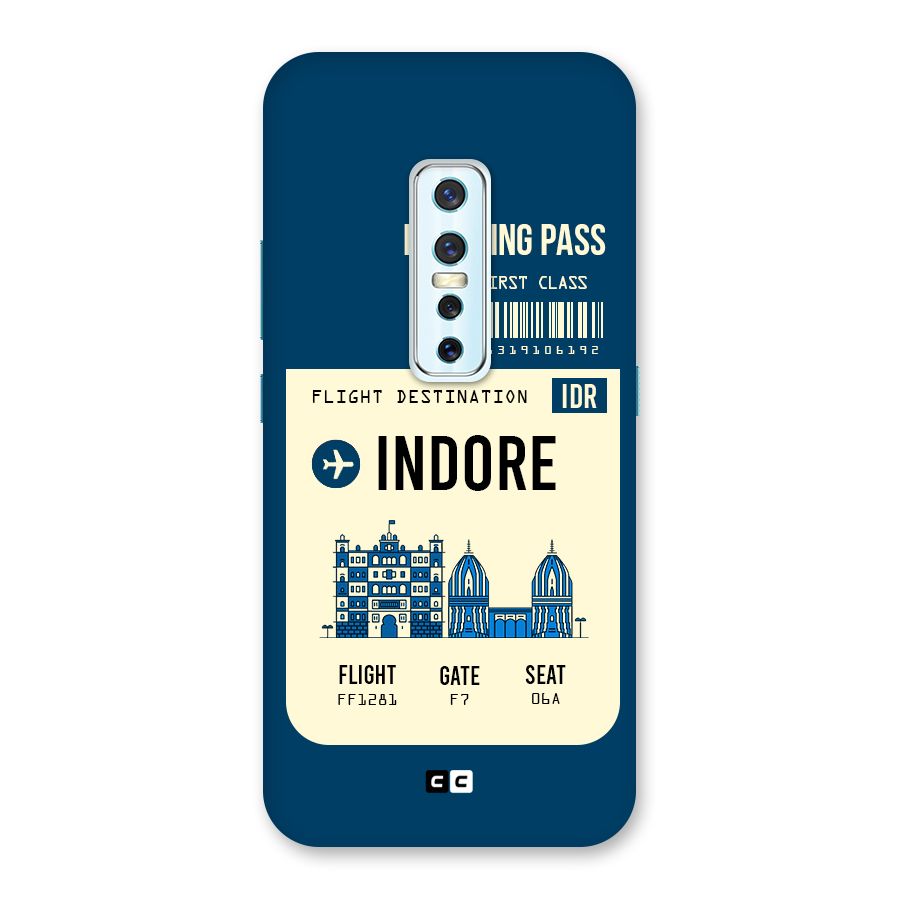 Indore Boarding Pass Back Case for Vivo V17 Pro