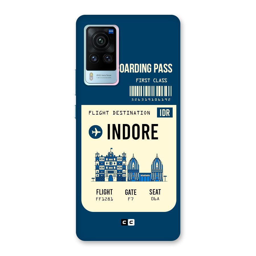 Indore Boarding Pass Back Case for Vivo X60 Pro
