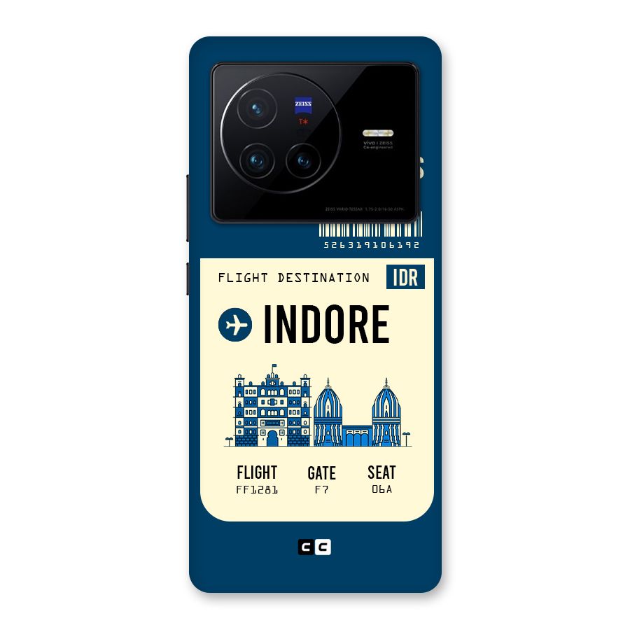 Indore Boarding Pass Back Case for Vivo X80