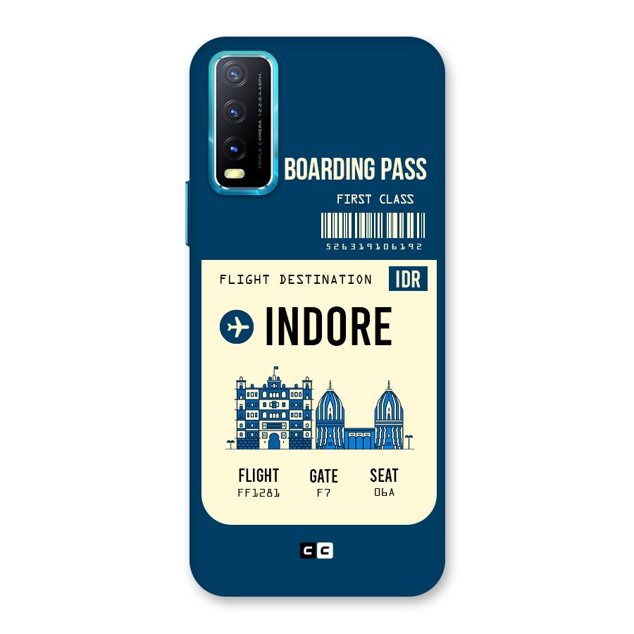 Indore Boarding Pass Back Case for Vivo Y20G