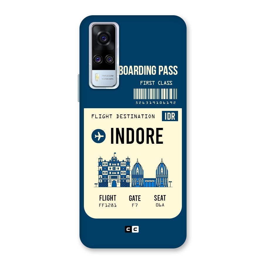 Indore Boarding Pass Back Case for Vivo Y31