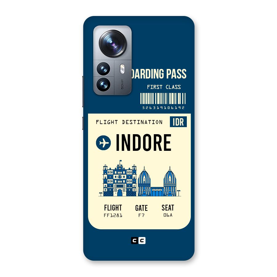 Indore Boarding Pass Back Case for Xiaomi 12 Pro