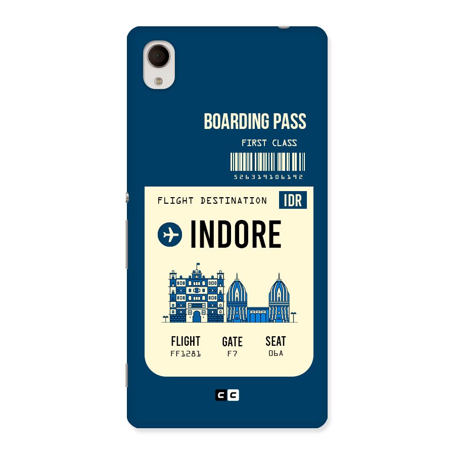 Indore Boarding Pass Back Case for Xperia M4 Aqua