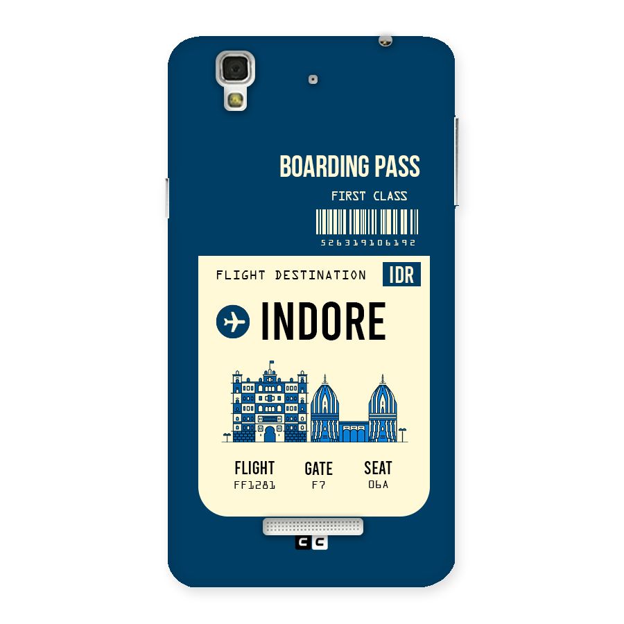 Indore Boarding Pass Back Case for YU Yureka Plus