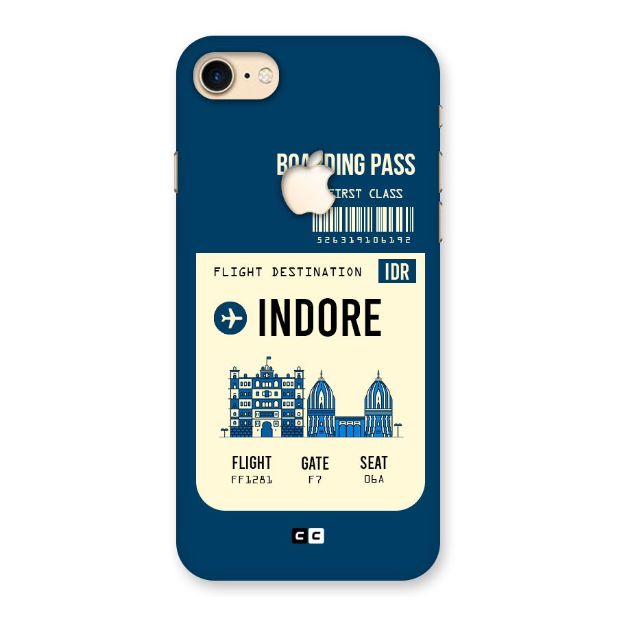 Indore Boarding Pass Back Case for iPhone 7 Apple Cut