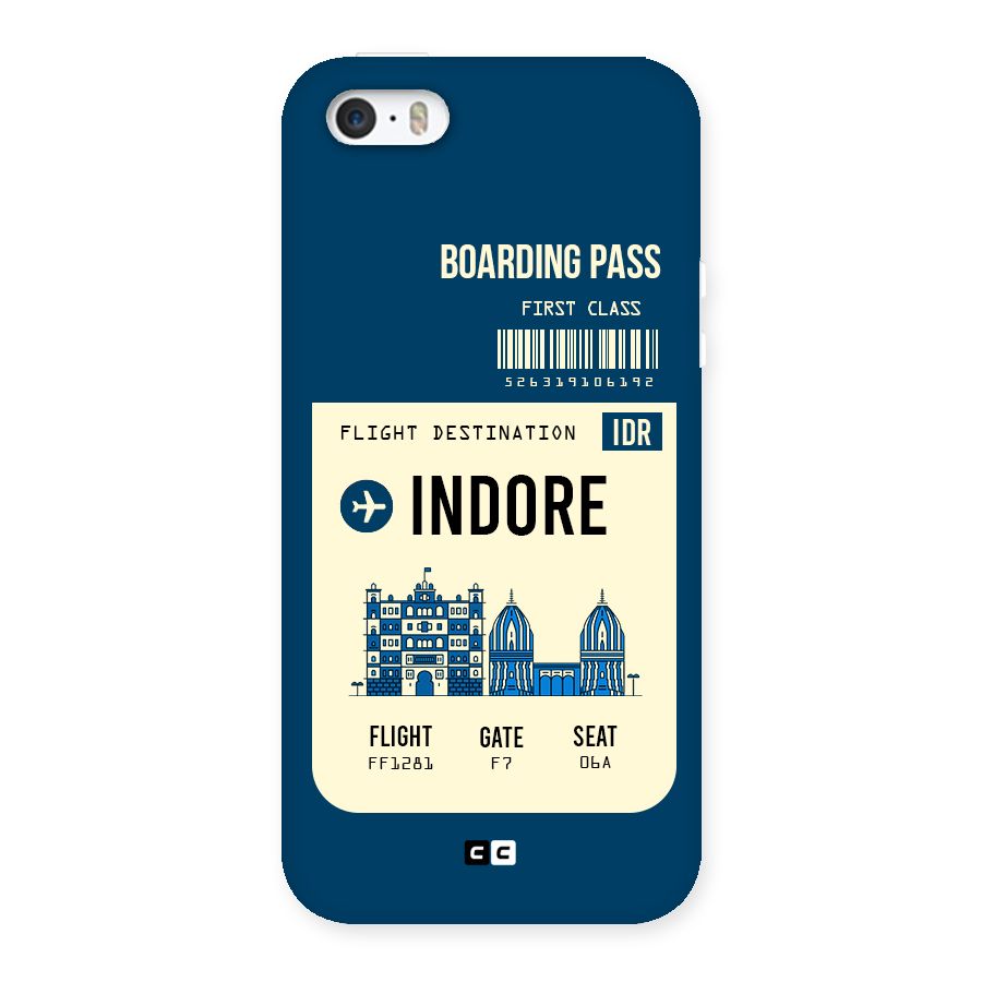 Indore Boarding Pass Back Case for iPhone SE