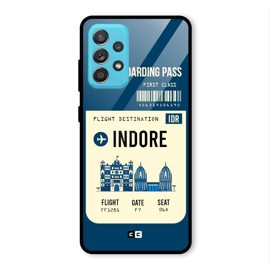 Indore Boarding Pass Glass Back Case for Galaxy A52s 5G
