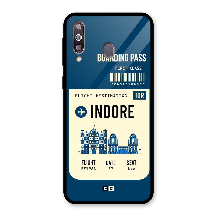 Indore Boarding Pass Glass Back Case for Galaxy M30