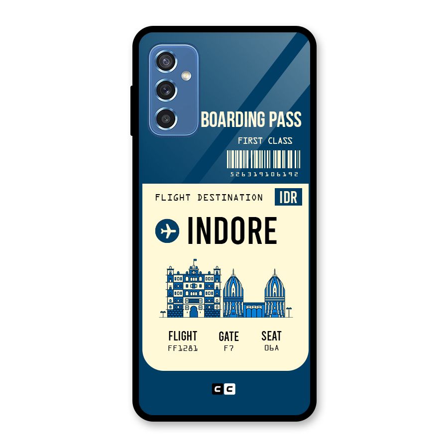 Indore Boarding Pass Glass Back Case for Galaxy M52 5G