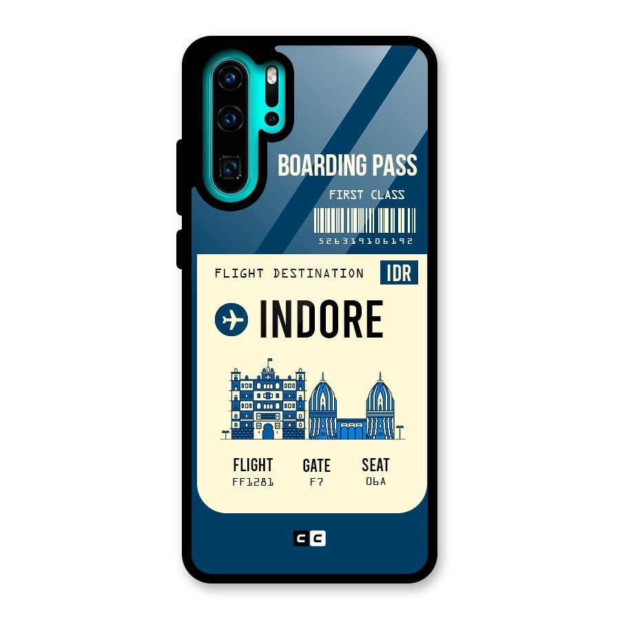 Indore Boarding Pass Glass Back Case for Huawei P30 Pro