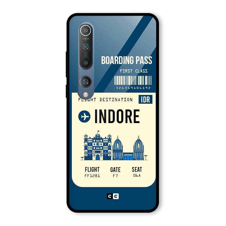 Indore Boarding Pass Glass Back Case for Mi 10