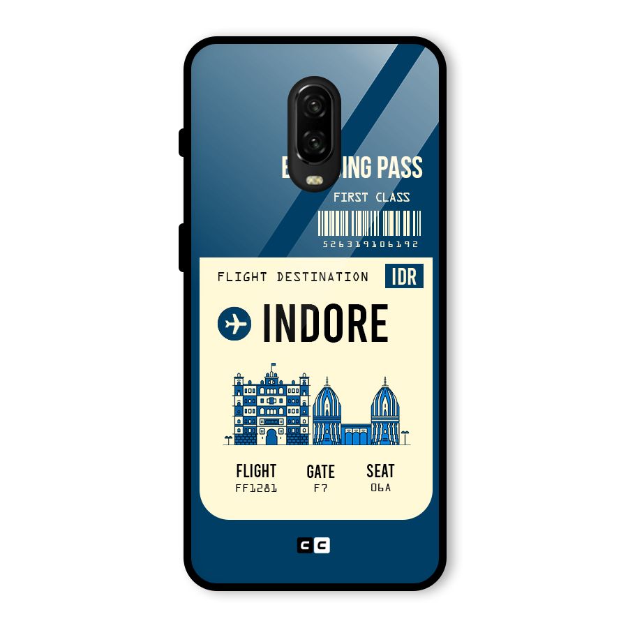 Indore Boarding Pass Glass Back Case for OnePlus 6T