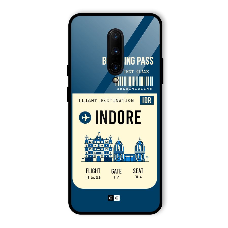 Indore Boarding Pass Glass Back Case for OnePlus 7 Pro