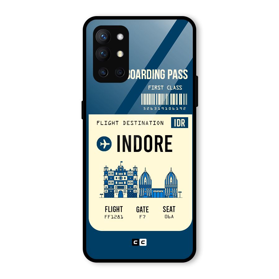 Indore Boarding Pass Glass Back Case for OnePlus 9R