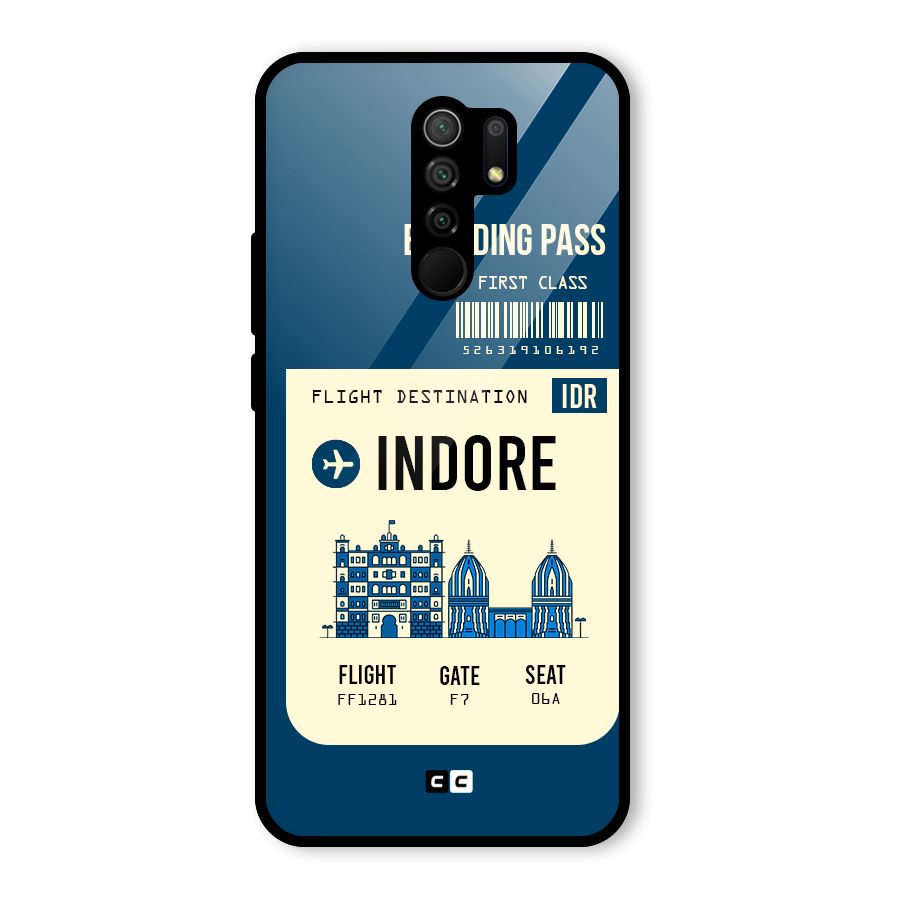 Indore Boarding Pass Glass Back Case for Poco M2