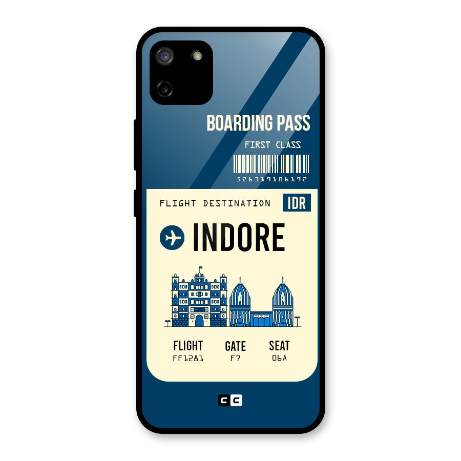 Indore Boarding Pass Glass Back Case for Realme C11