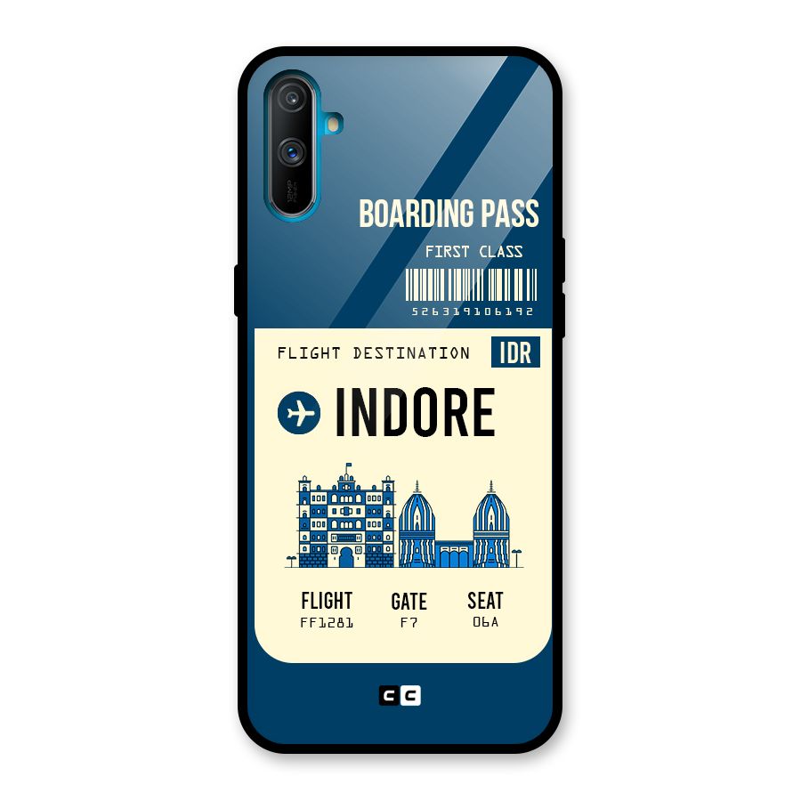 Indore Boarding Pass Glass Back Case for Realme C3