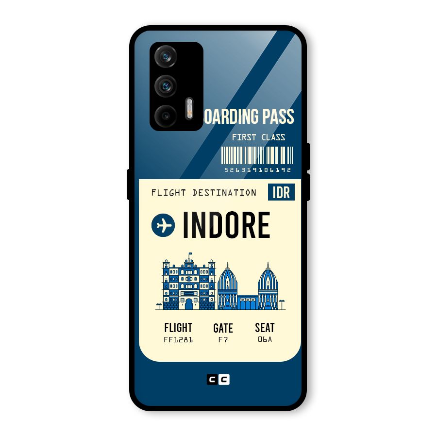 Indore Boarding Pass Glass Back Case for Realme GT 5G