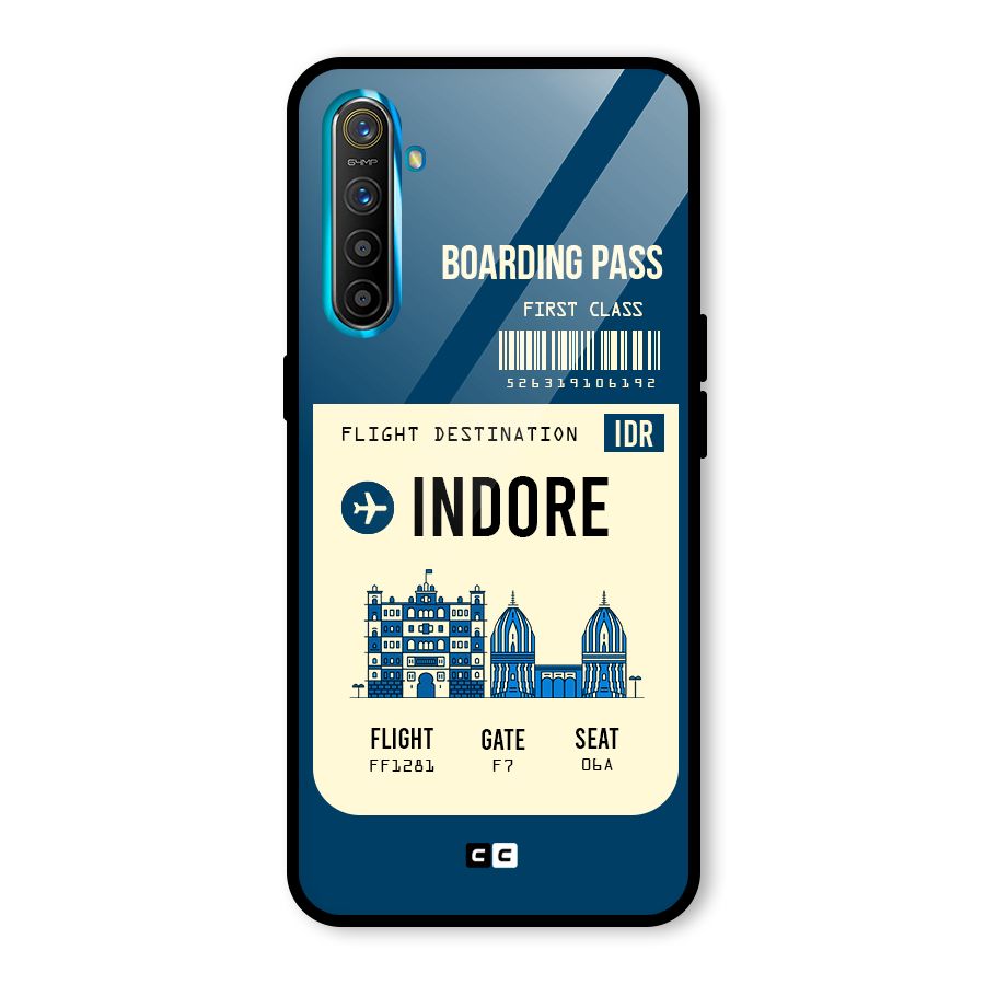 Indore Boarding Pass Glass Back Case for Realme X2