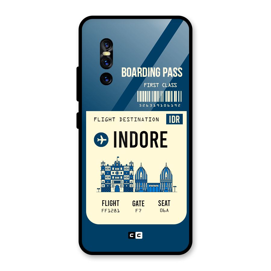 Indore Boarding Pass Glass Back Case for Vivo V15 Pro