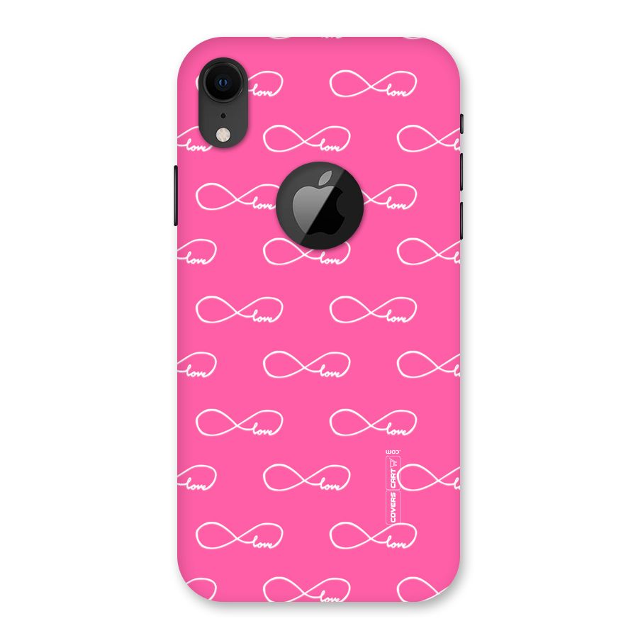 Infinity Love Back Case for iPhone XR Logo Cut
