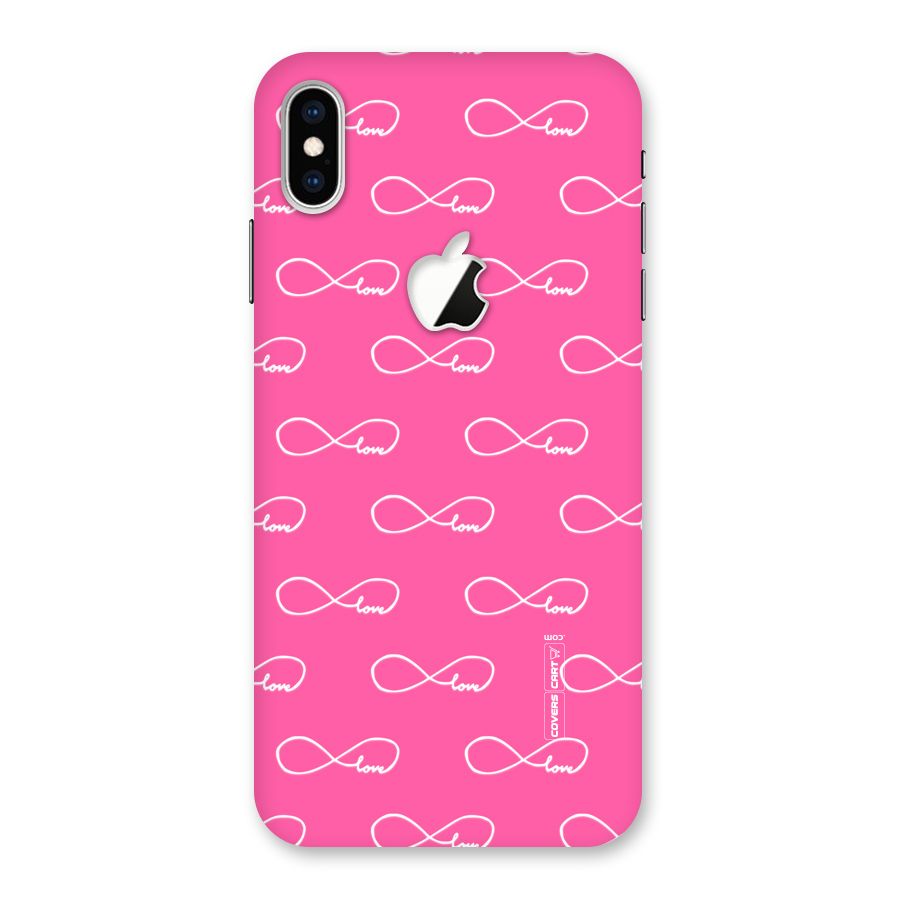 Infinity Love Back Case for iPhone XS Max Apple Cut