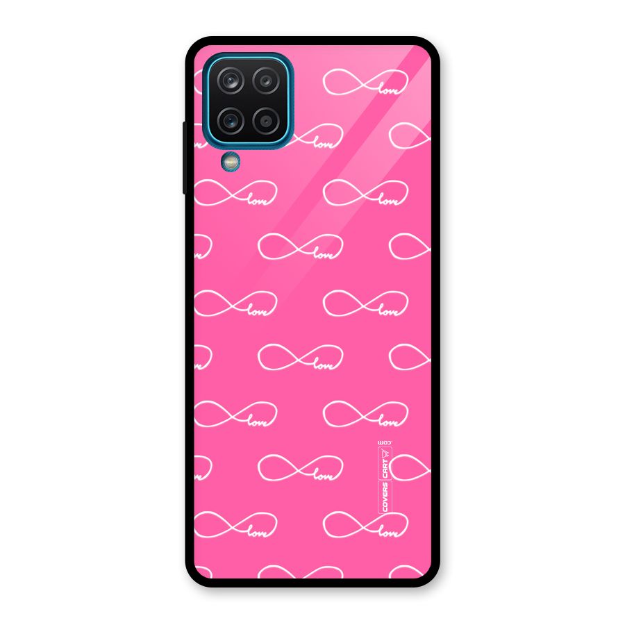 Infinity Love Glass Back Case for Galaxy A12
