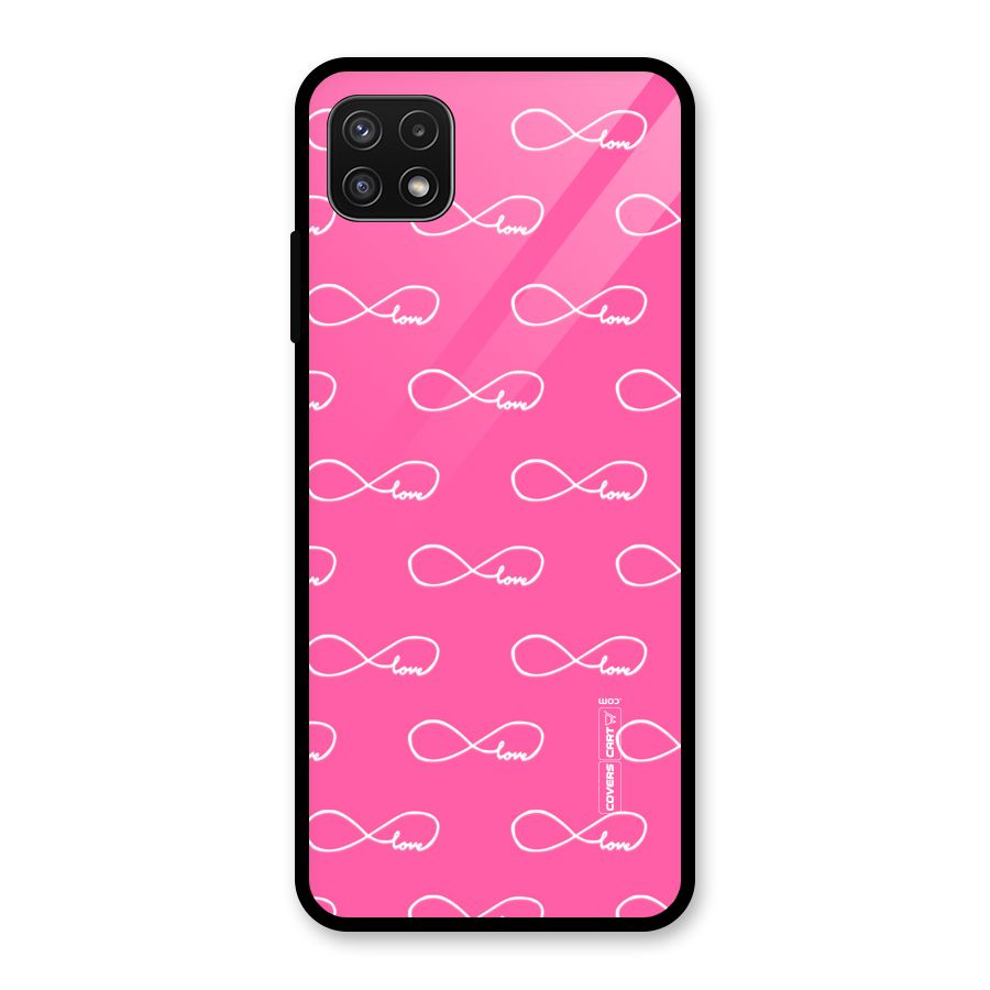 Infinity Love Glass Back Case for Galaxy A22 5G