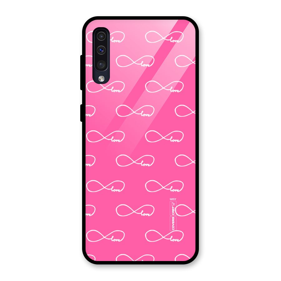 Infinity Love Glass Back Case for Galaxy A30s