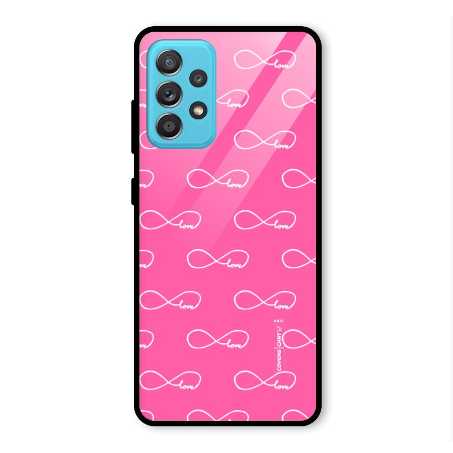 Infinity Love Glass Back Case for Galaxy A52s 5G