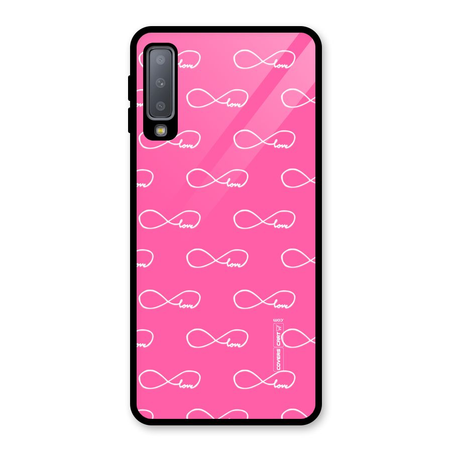 Infinity Love Glass Back Case for Galaxy A7 (2018)