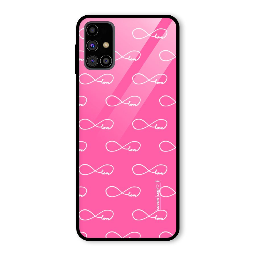 Infinity Love Glass Back Case for Galaxy M31s