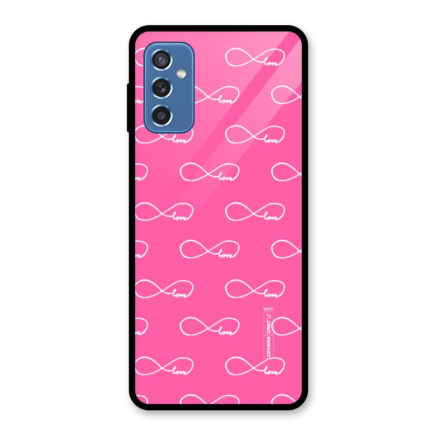 Infinity Love Glass Back Case for Galaxy M52 5G