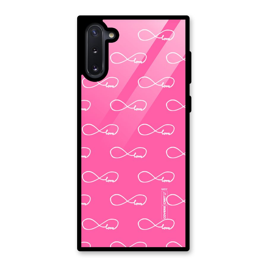 Infinity Love Glass Back Case for Galaxy Note 10