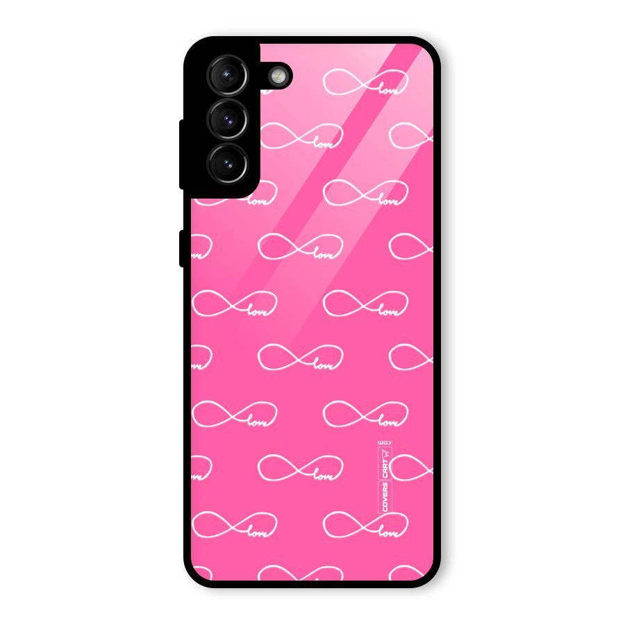 Infinity Love Glass Back Case for Galaxy S21 Plus