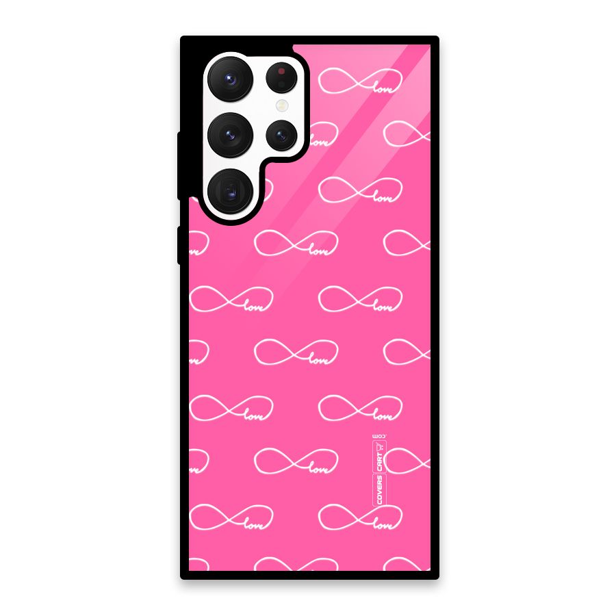 Infinity Love Glass Back Case for Galaxy S22 Ultra 5G