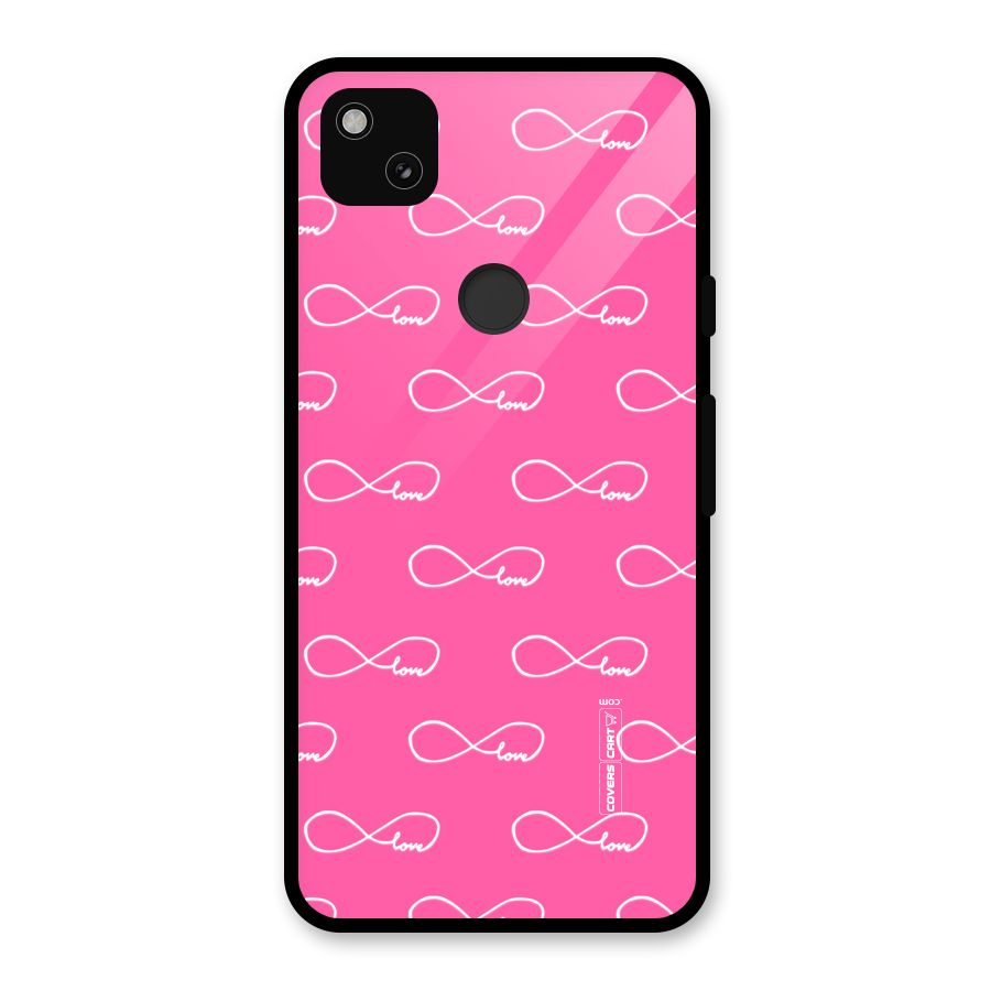Infinity Love Glass Back Case for Google Pixel 4a