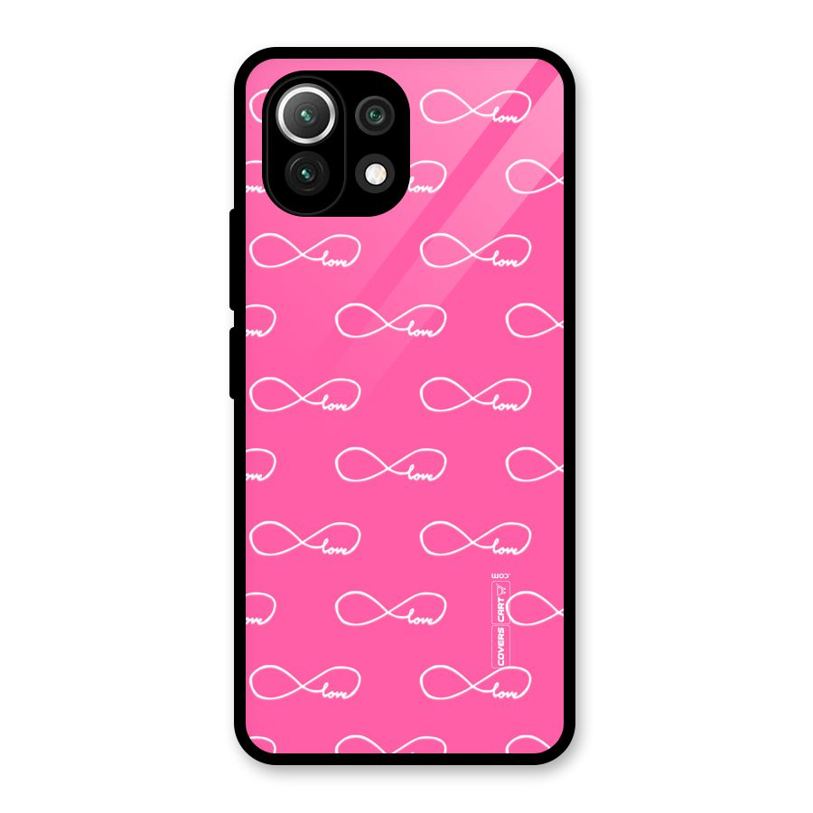 Infinity Love Glass Back Case for Mi 11 Lite NE 5G