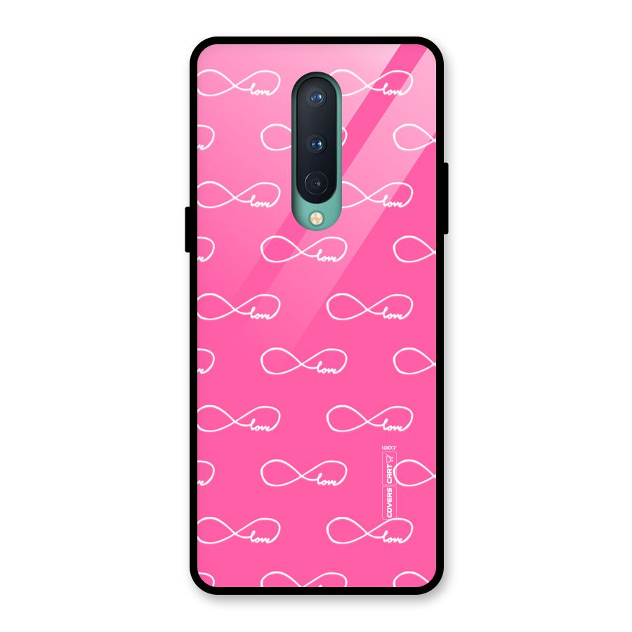 Infinity Love Glass Back Case for OnePlus 8