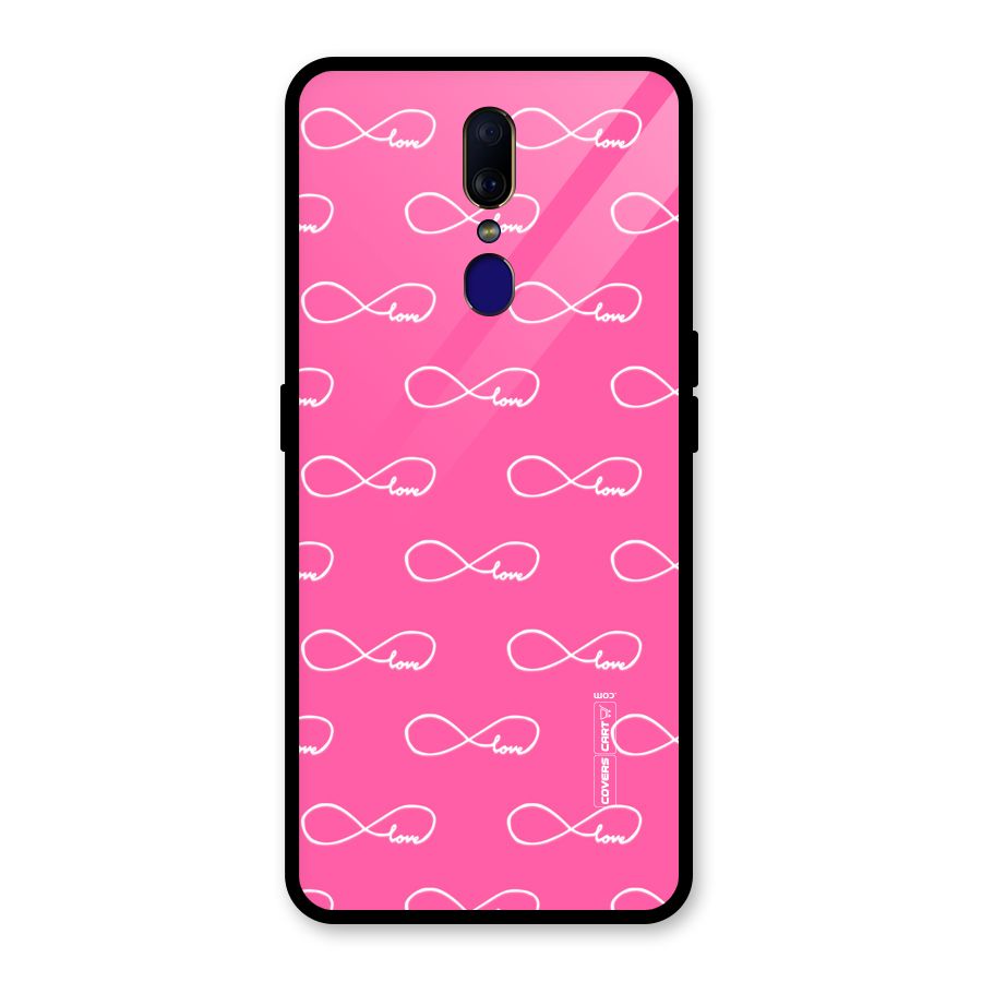 Infinity Love Glass Back Case for Oppo F11