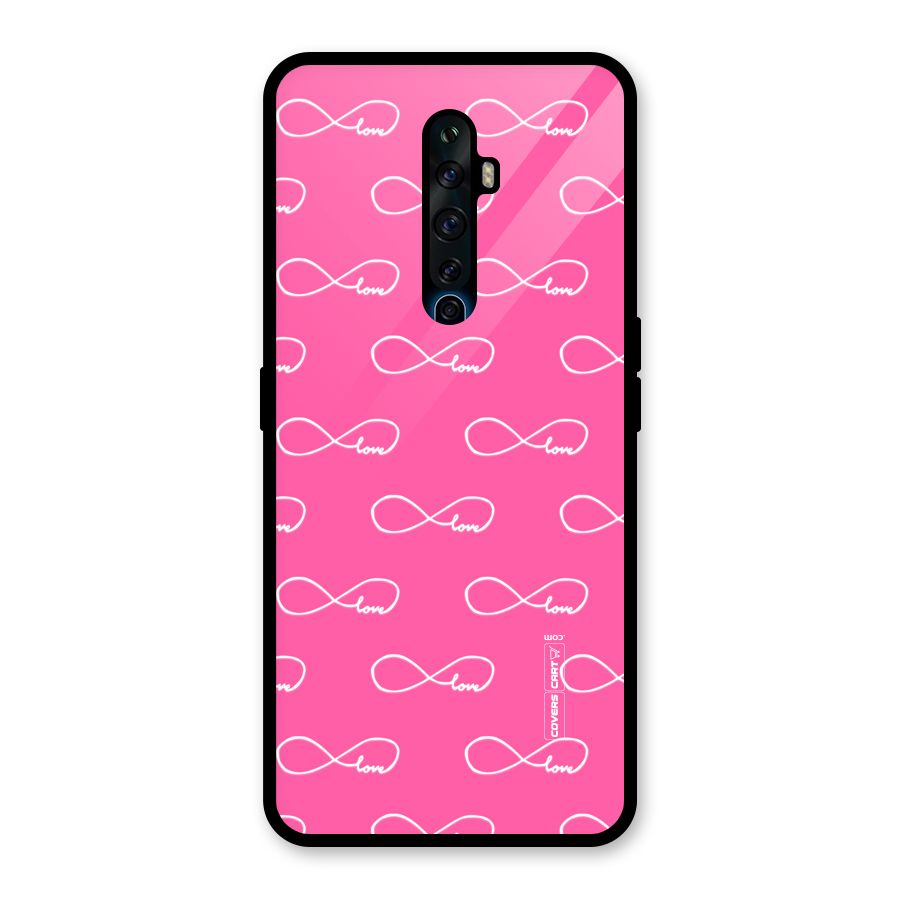 Infinity Love Glass Back Case for Oppo Reno2 F