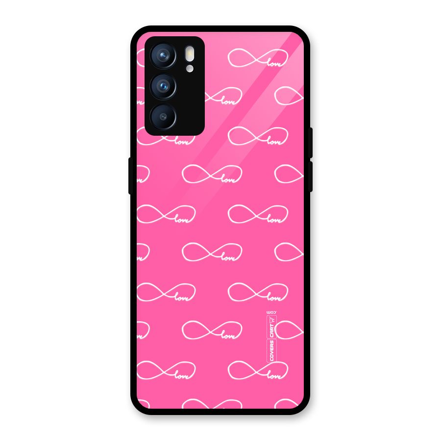 Infinity Love Glass Back Case for Oppo Reno6 5G