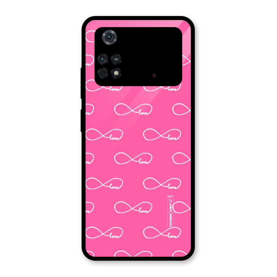 Infinity Love Glass Back Case for Poco M4 Pro 4G