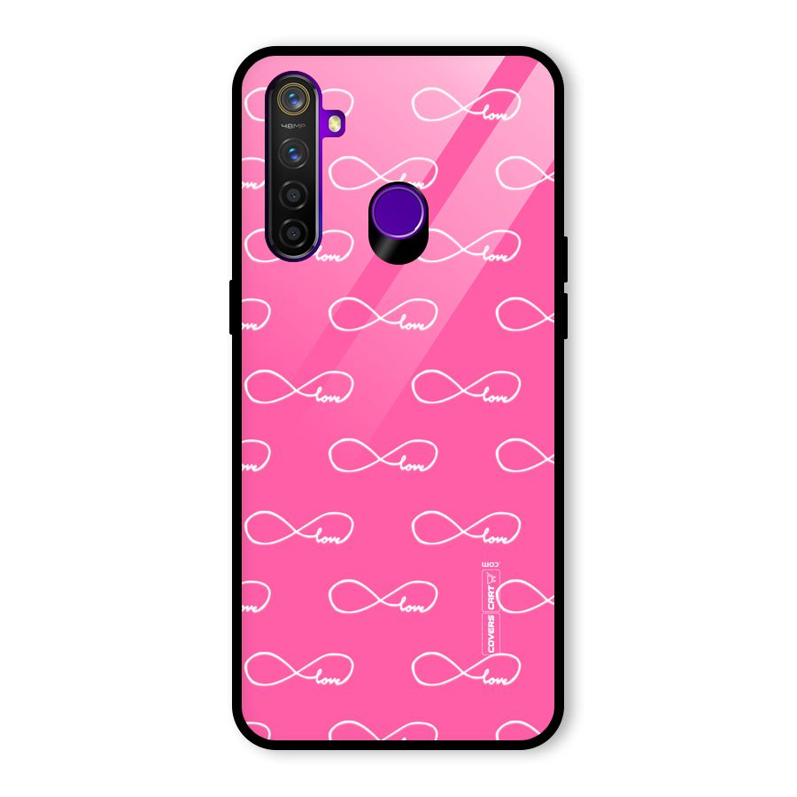 Infinity Love Glass Back Case for Realme 5 Pro