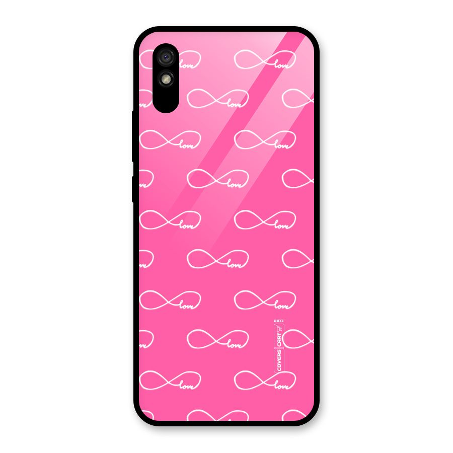 Infinity Love Glass Back Case for Redmi 9i